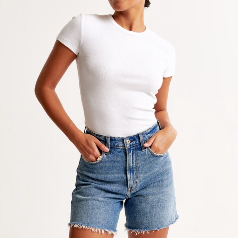 Abercrombie High Rise Dad Shorts